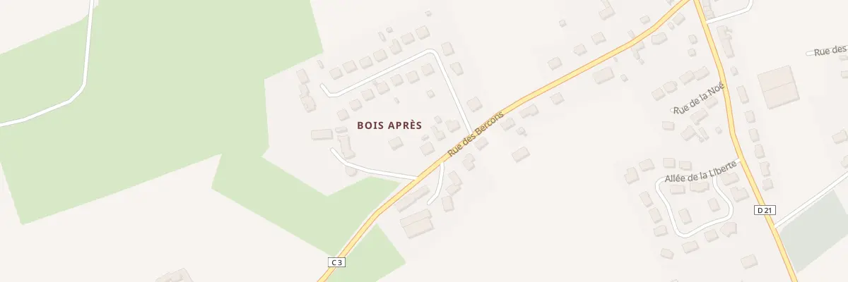 Plan du 22 Rue des Bercons à Saint-Aubin-de-Locquenay
