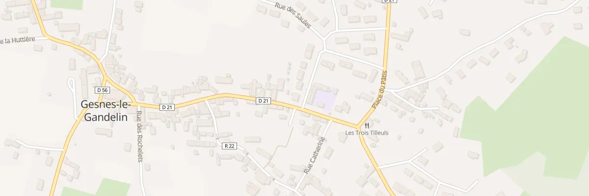 Plan du 1 Rue des Tisserands à Gesnes-le-Gandelin