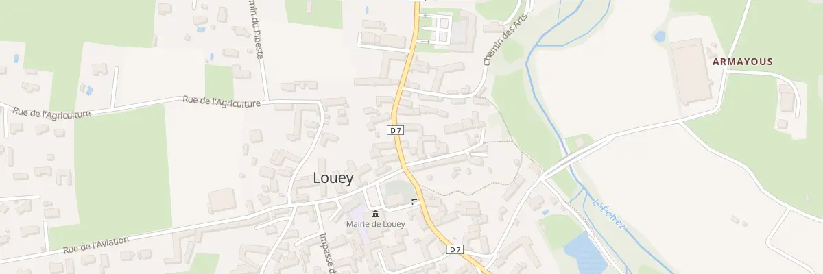 Plan du 2 Rte de Tarbes à Louey
