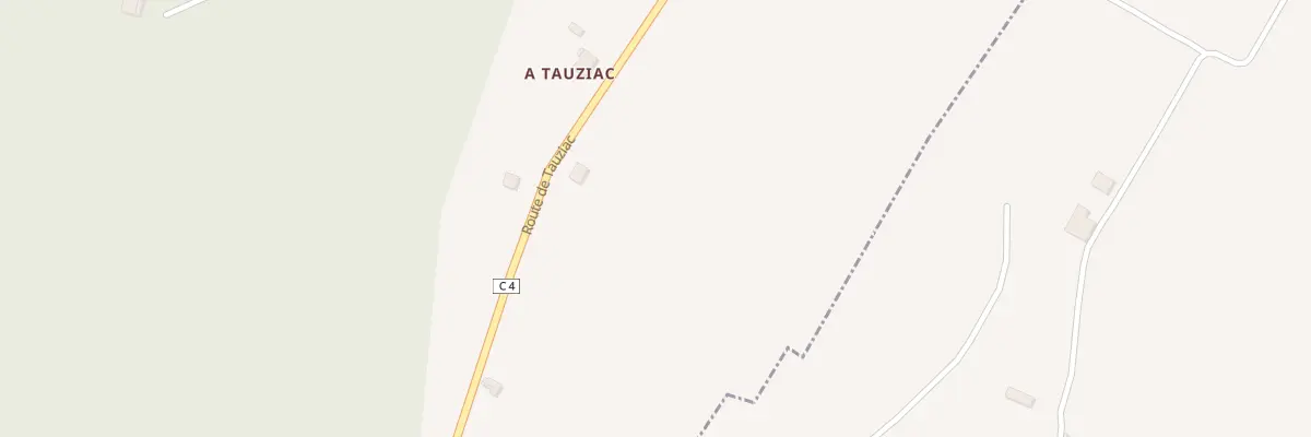 Plan du 2 A Tauziac à Cours-les-Bains