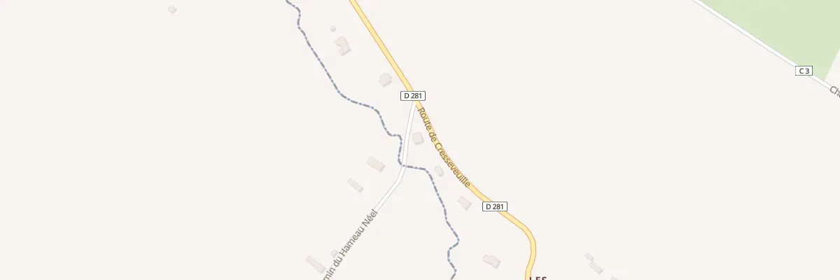 Plan du 5045 Route de Cresseveuille à Danestal