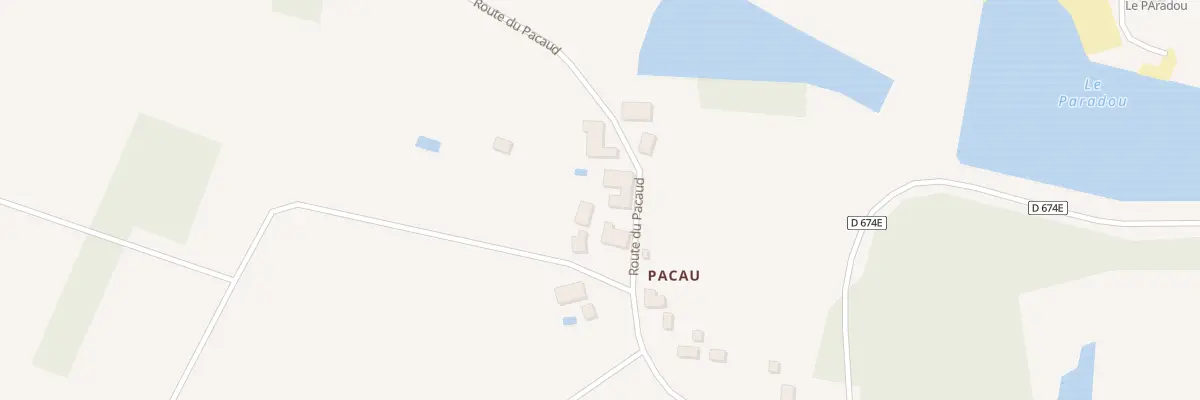 Plan du 170 Pacau à Parcoul-Chenaud