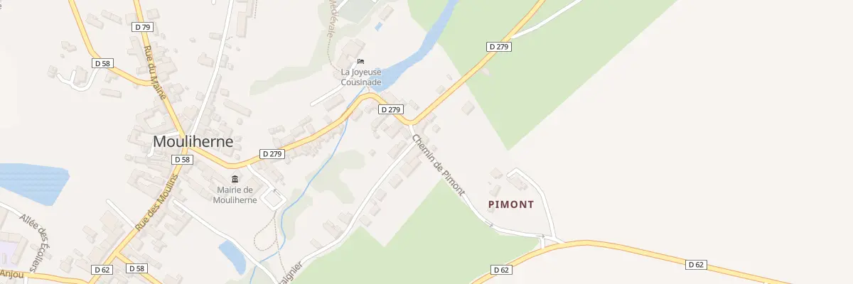Plan du 1 Che de Pimont à Mouliherne