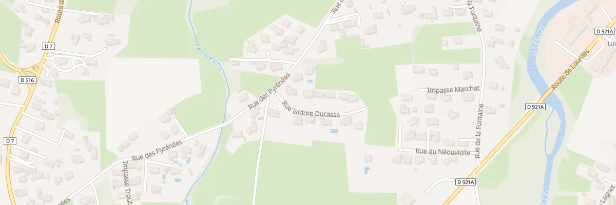 Plan du 1 Rue Isidore Ducasse à Juillan