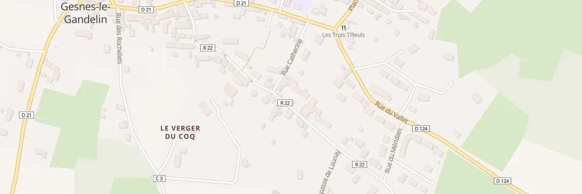 Plan du 1A Rue de Launay à Gesnes-le-Gandelin