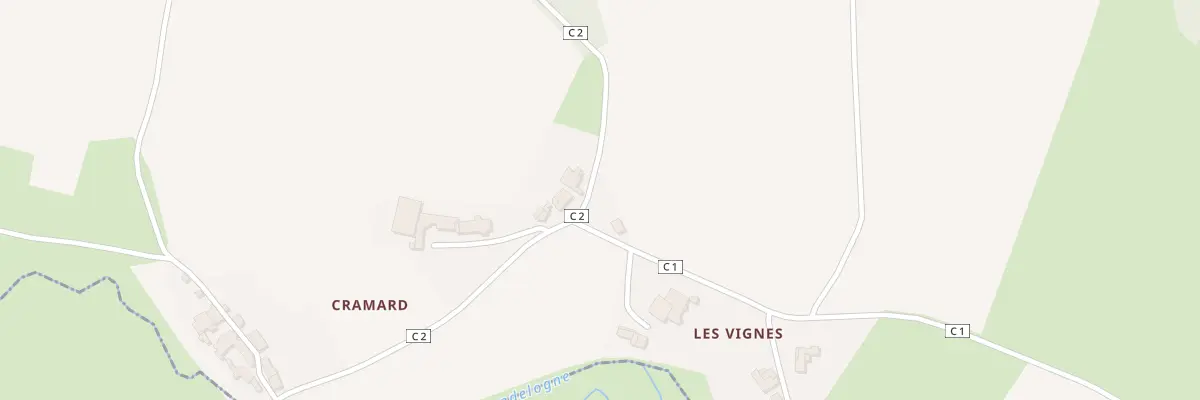 Plan du 2 Cramard à Chalandray