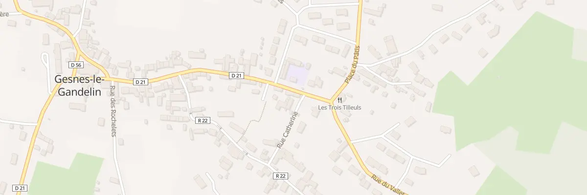 Plan du 2 Rue Catherine à Gesnes-le-Gandelin
