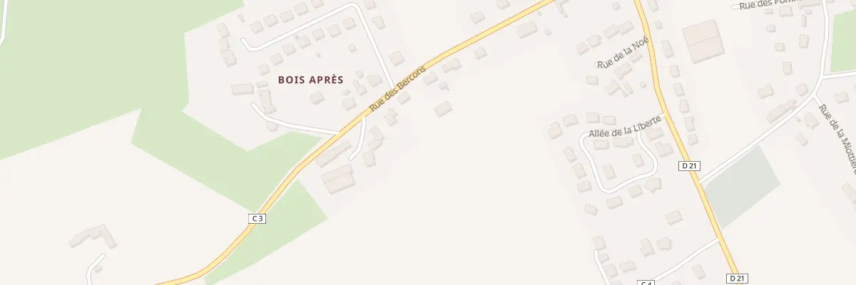 Plan du 15 Rue des Bercons à Saint-Aubin-de-Locquenay