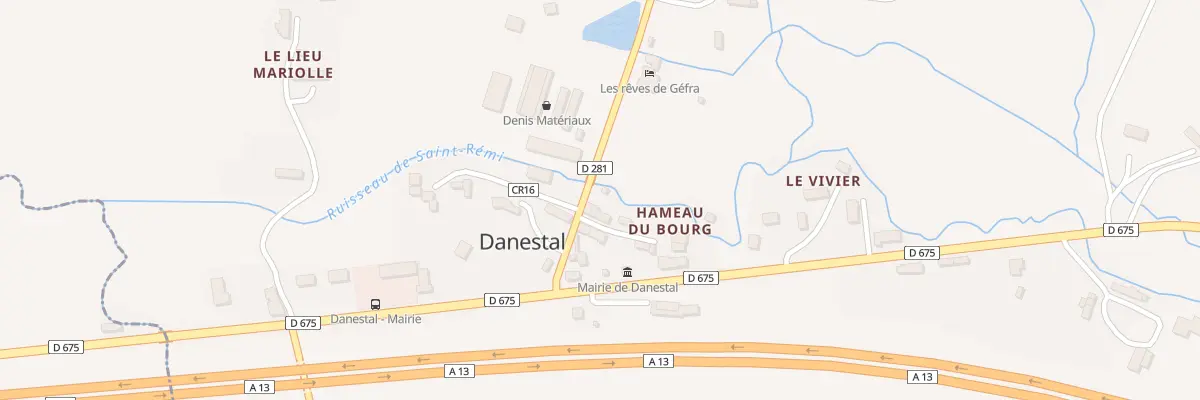 Plan du 5032 Le Bourg à Danestal