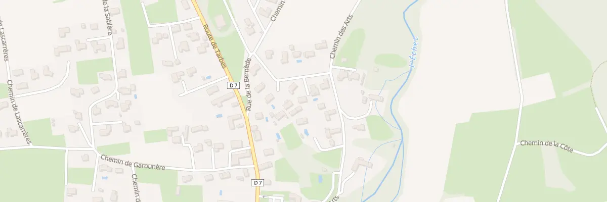Plan du 14 Rue de la Bernede à Louey