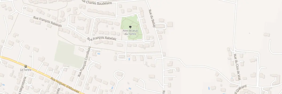 Plan du 25 Rue Alfred de Musset à Allonnes