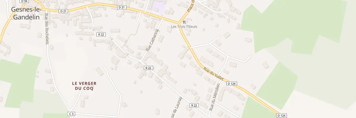 Plan du 6 Rue du Vallet à Gesnes-le-Gandelin
