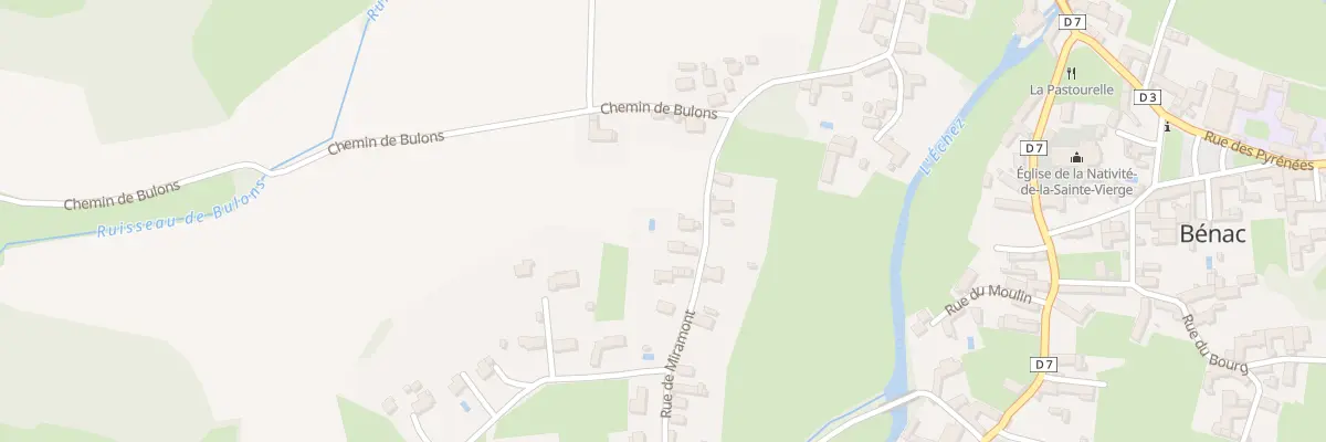Plan du 24 Rue du Miramont à Bénac