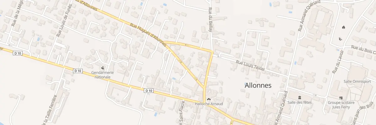 Plan du 14 Rue Hugues d’Allonnes à Allonnes