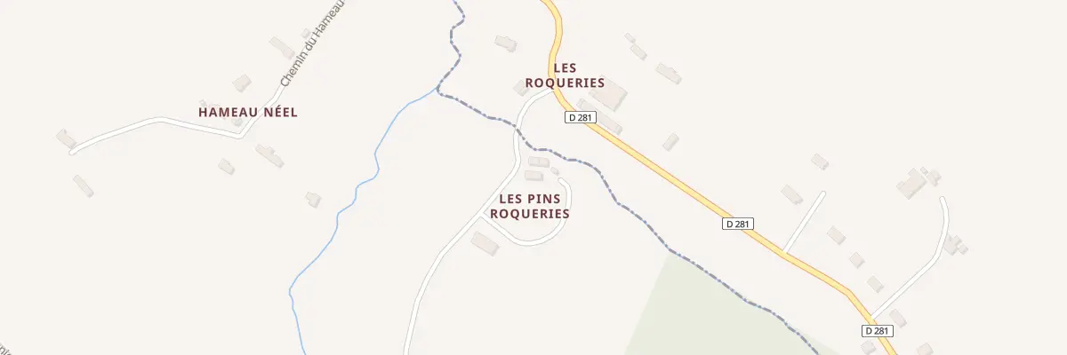 Plan du 5060 Les Ptes Roqueries à Cresseveuille