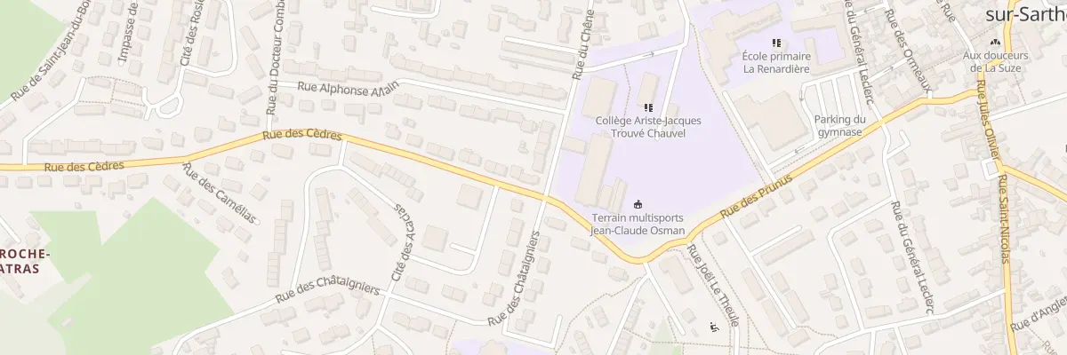 Plan du 2 Rue des Cêdres à La Suze-sur-Sarthe
