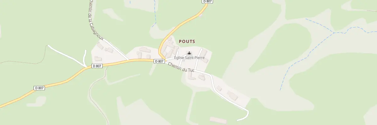 Plan du 1 Che du Tuc à Escoubès-Pouts