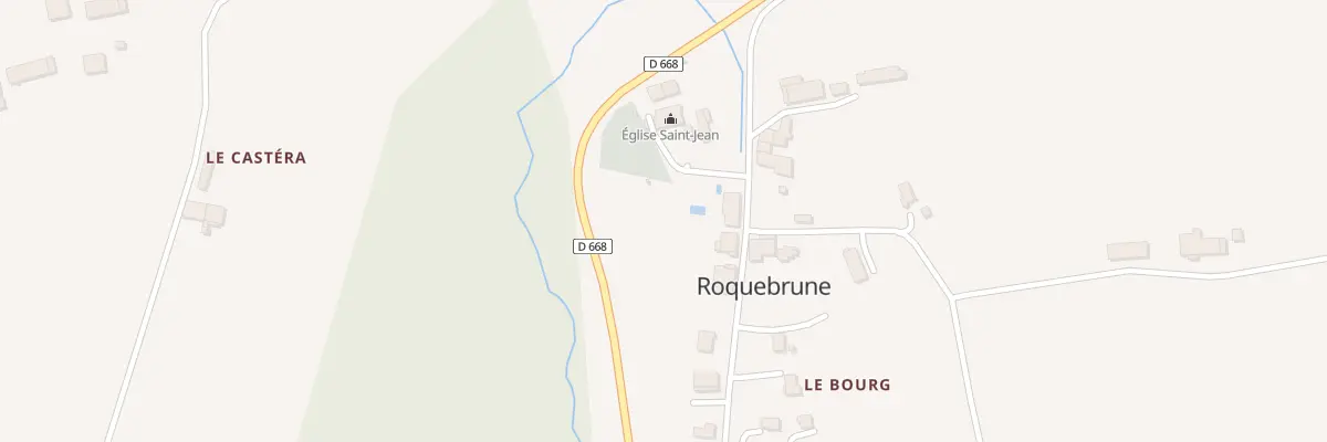 Plan du 13 Le Bourg à Roquebrune