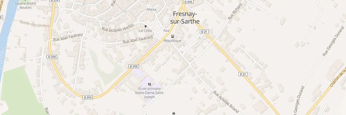 Plan du 8 Rue Aristide Briand à Fresnay-sur-Sarthe
