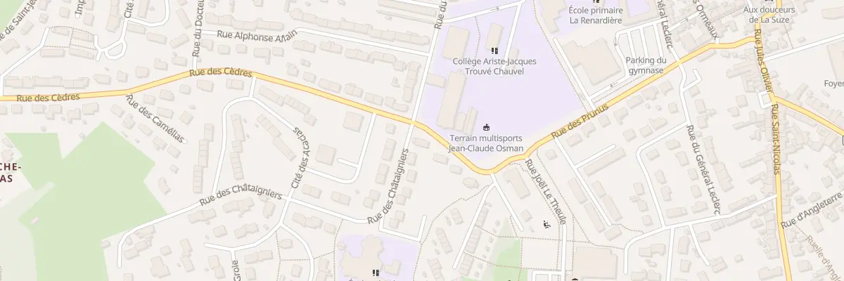 Plan du 23 Rue des Prunus à La Suze-sur-Sarthe