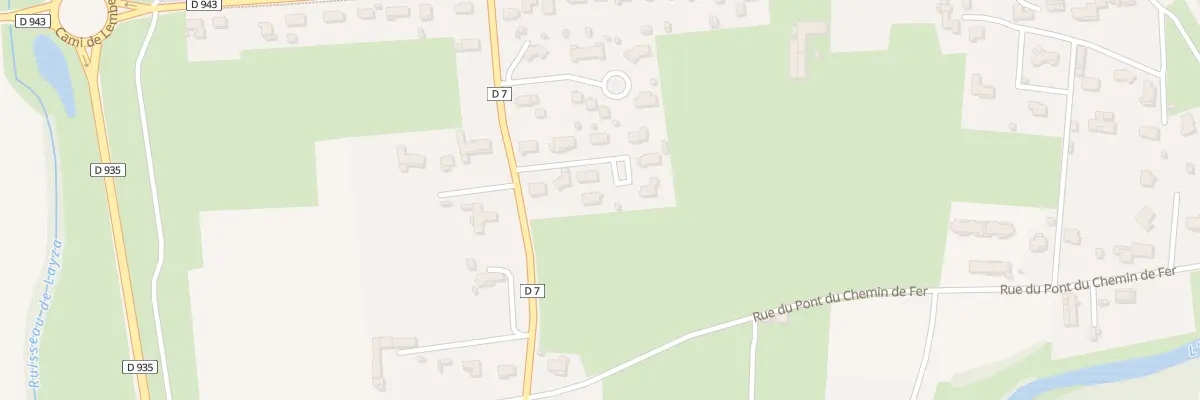 Plan du 82 Lot Poueysane -Rte de Larreule à Maubourguet
