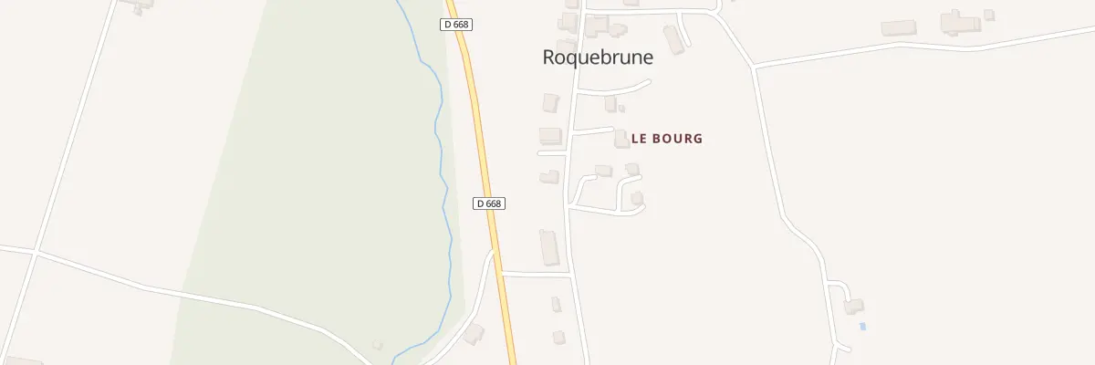 Plan du 7 Le Bourg à Roquebrune