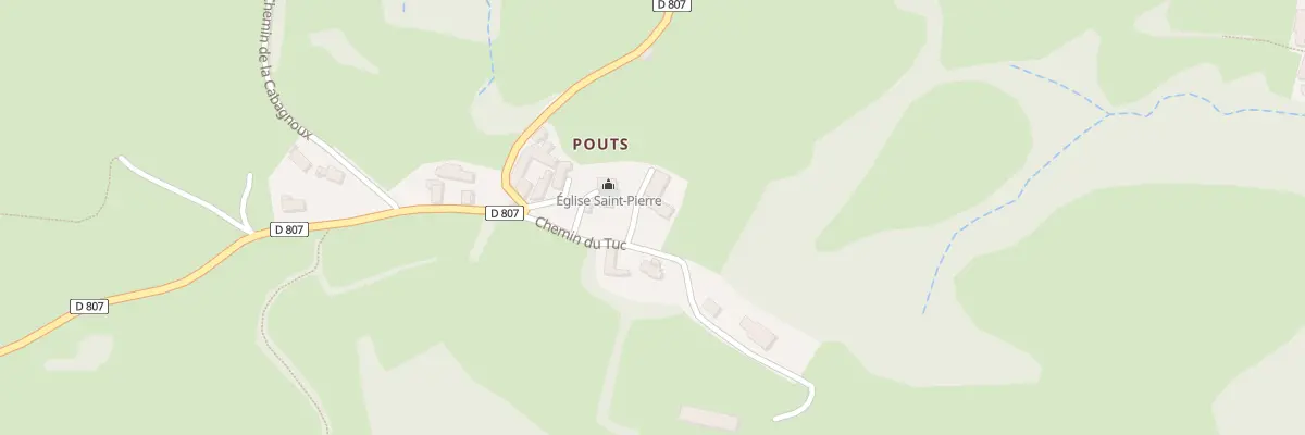 Plan du 3 Che du Tuc à Escoubès-Pouts