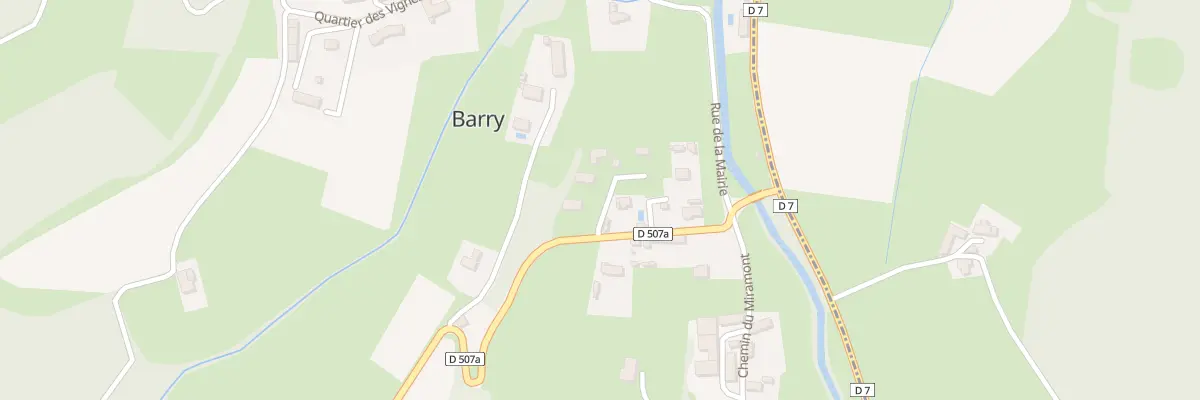 Plan du 8B Rte d’Averan à Barry