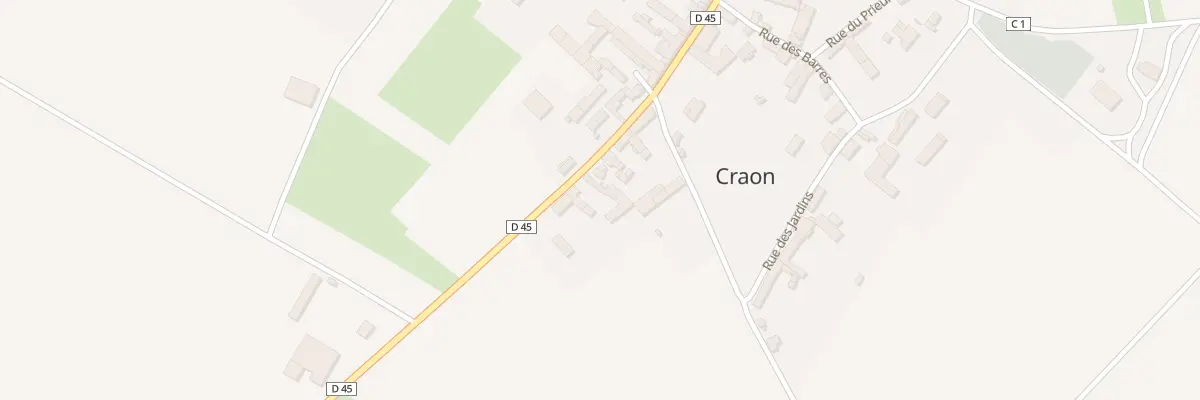 Plan du 3 Rte de Thénezay à Craon