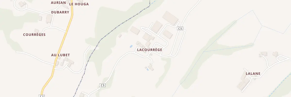 Plan du 5031 A Lacourrege à Bétous