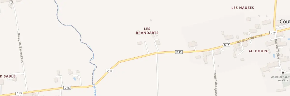 Plan du 4 Les Brandarts à Coutures