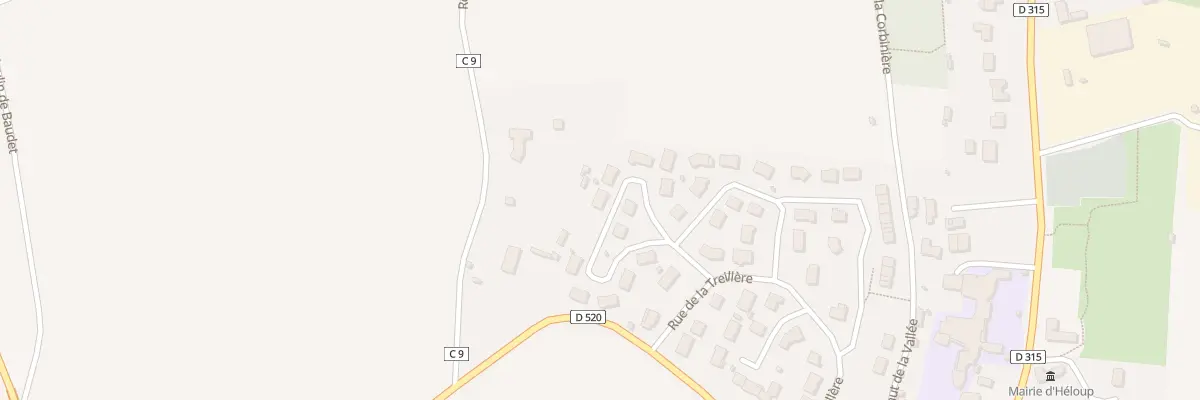 Plan du 45 Hameau de Bellevue à Héloup