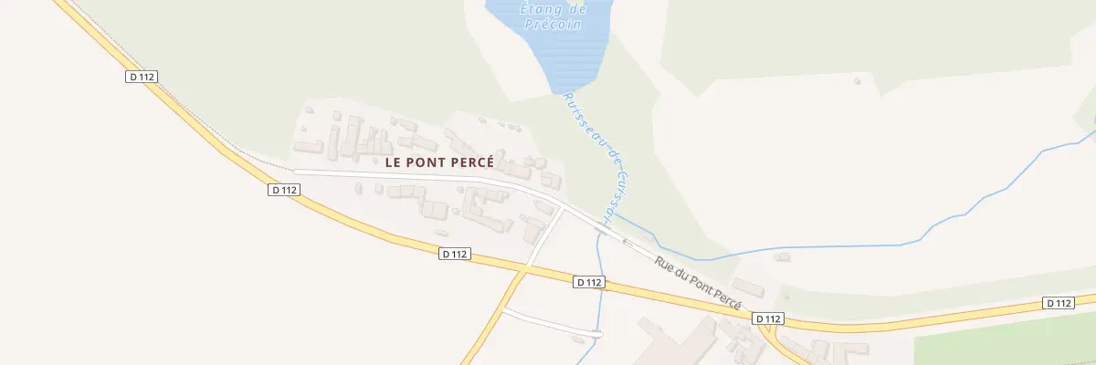 Plan du 4 Rue du Pont Percé à Condé-sur-Sarthe