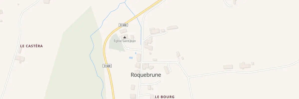 Plan du 5010 Le Bourg à Roquebrune