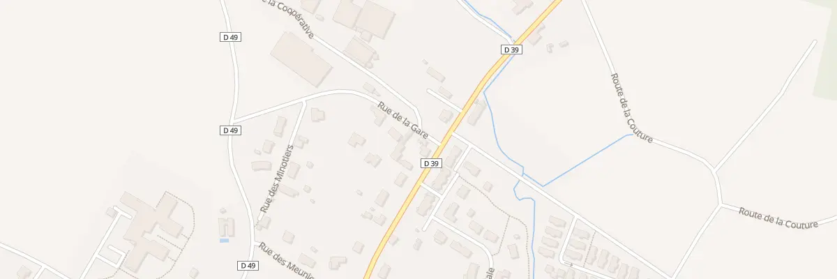 Plan du 1 Rue de la Gare aux Trois-Moutiers