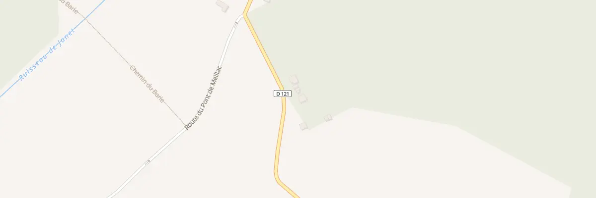 Plan du 6 Pont de Meillac-Est à Gours
