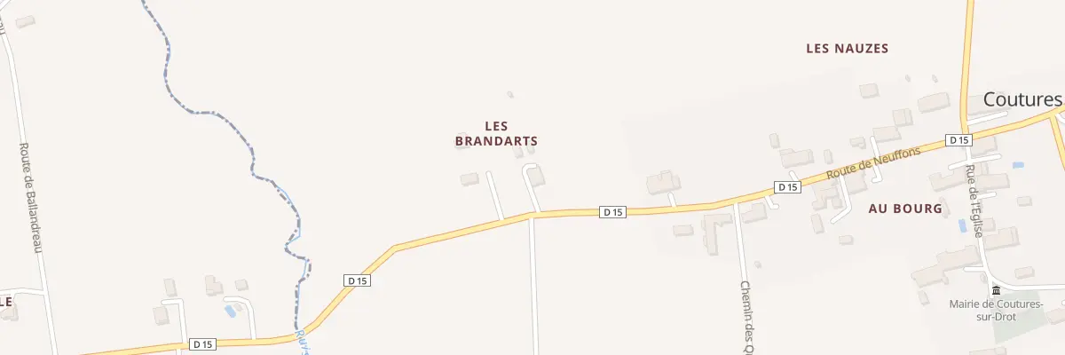 Plan du 2 Les Brandarts à Coutures
