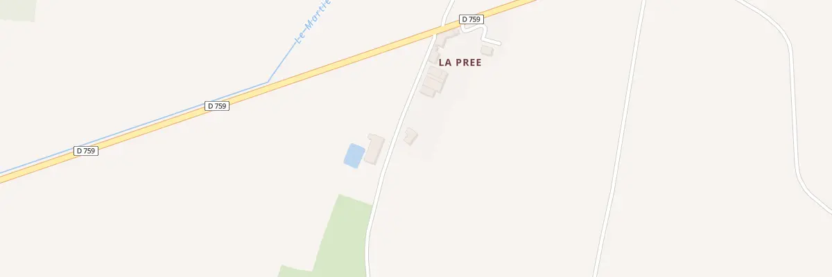 Plan du 4 La Pree à Mouterre-Silly