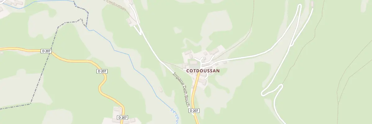 Plan du 2 Imp du Cutour à Ourdis-Cotdoussan
