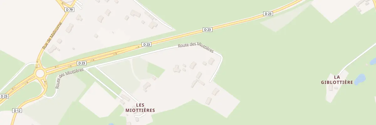 Plan du 12 Rte des Miottières à La Suze-sur-Sarthe
