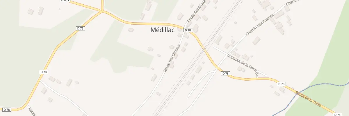 Plan du 5 Rte des Oiseaux à Médillac