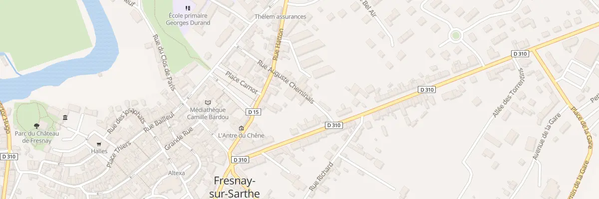 Plan du 3 Rue Auguste Cheminais à Fresnay-sur-Sarthe