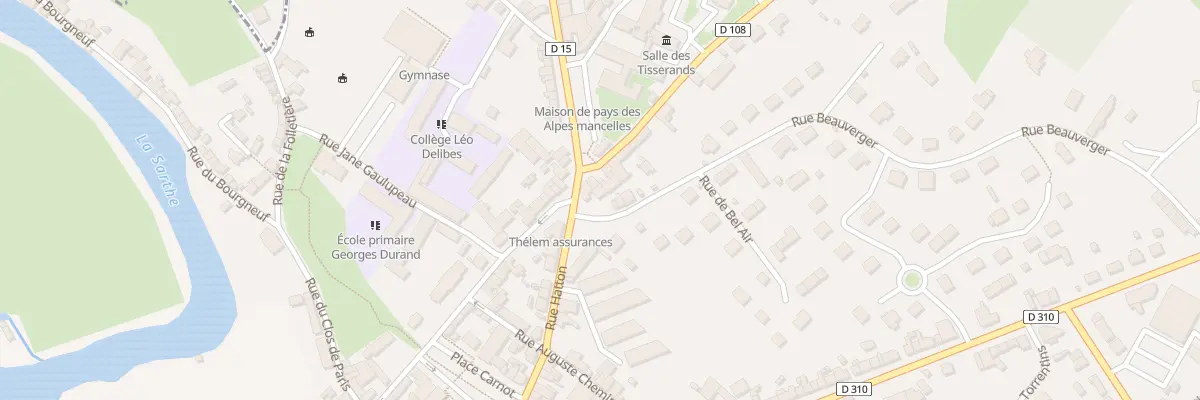 Plan du 1 Rue Beauverger à Fresnay-sur-Sarthe