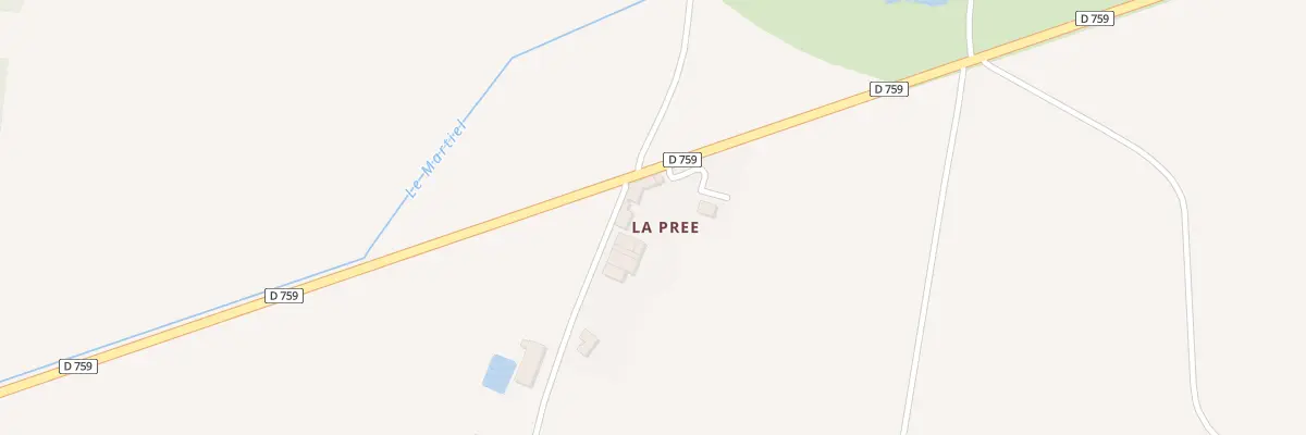 Plan du 2 La Pree à Mouterre-Silly