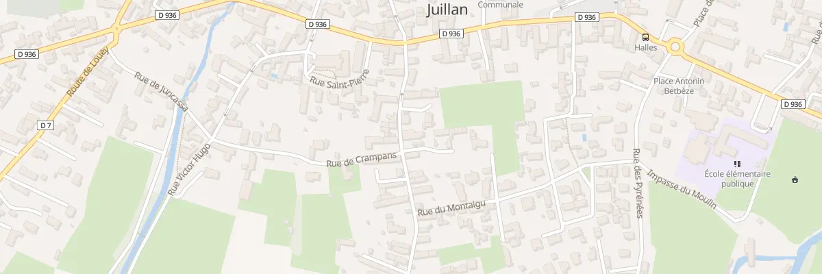Plan du 3 Rue de la Fontaine à Juillan