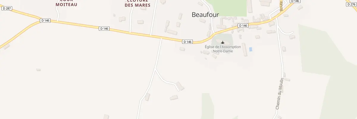 Plan du 383 Le Bourg à Beaufour-Druval