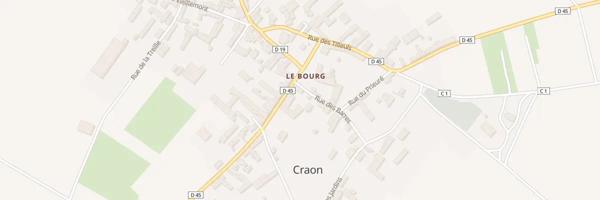 Plan du 1 Rue des Porches à Craon