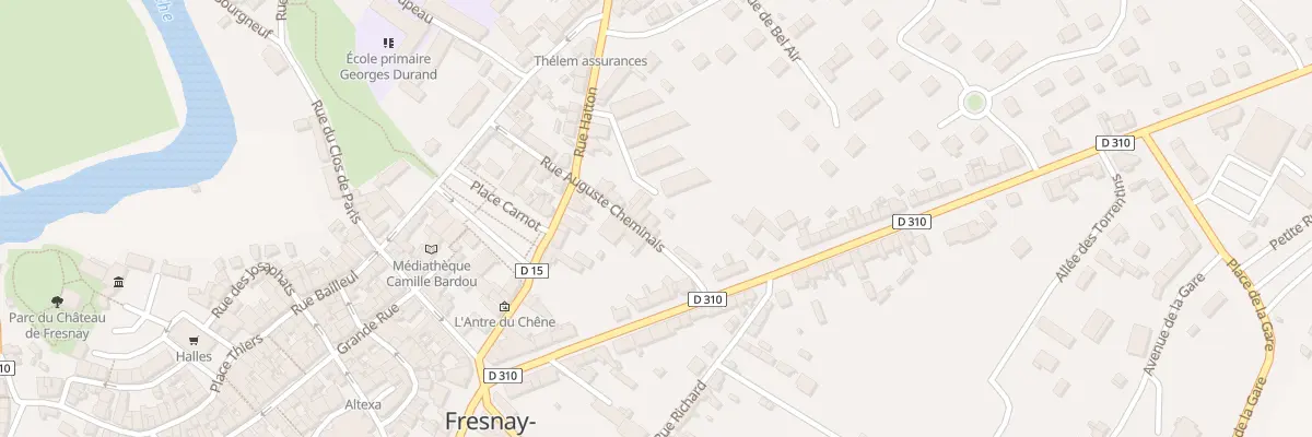 Plan du 2B Rue Auguste Cheminais à Fresnay-sur-Sarthe
