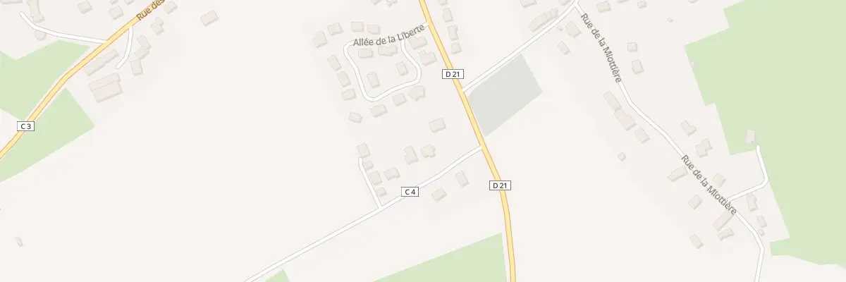 Plan du 4 Rte de Montfrein à Saint-Aubin-de-Locquenay