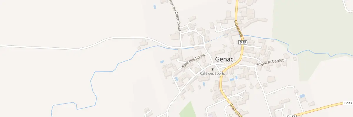 Plan du 6 All des Roses à Genac-Bignac
